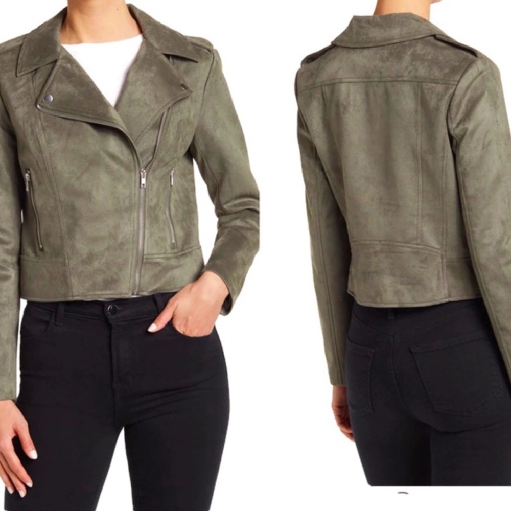 Steve Madden Bb Dakota Moto Jacket Surplus Green M